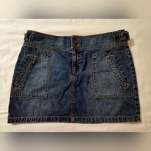 Jean mini/micro skirt
